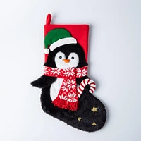 KSP Christmas 'Penguin' Character Stocking (Multi Colour)