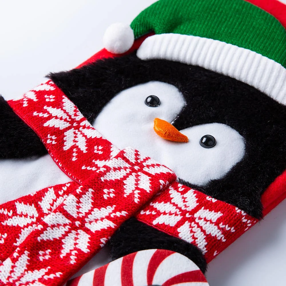 KSP Christmas 'Penguin' Character Stocking (Multi Colour)