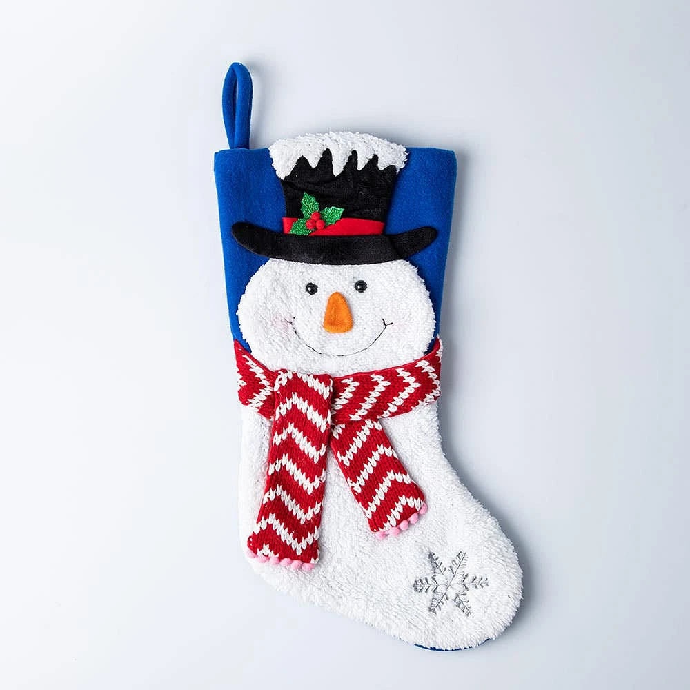 KSP Christmas 'Snowman' Character Stocking (Multi Colour)