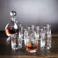 KSP Linea 'Etched' Double Old Fashioned Glasses - Set of 8
