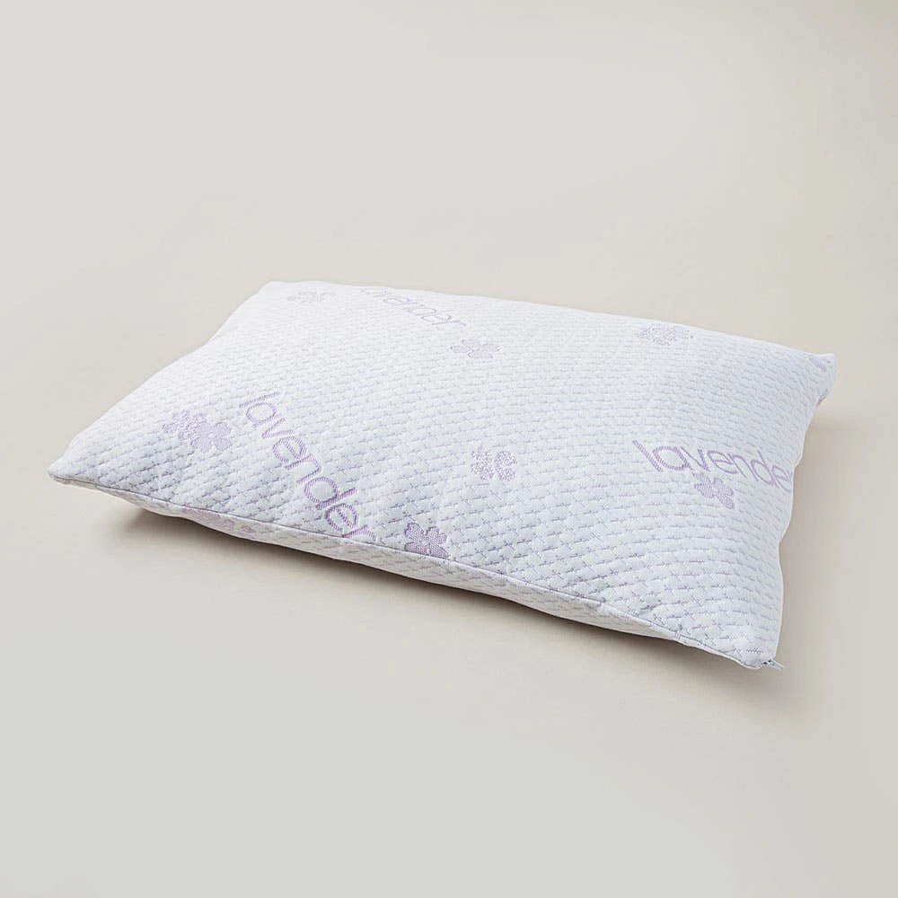 Home Aesthetics Lavender Scented' Bamboo Memory Foam Pillow