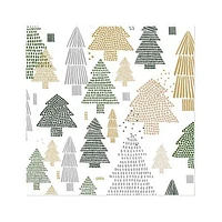 Harman Christmas 3-Ply 'Tree' Paper Napkin - Set of 20 (Multi Colour)