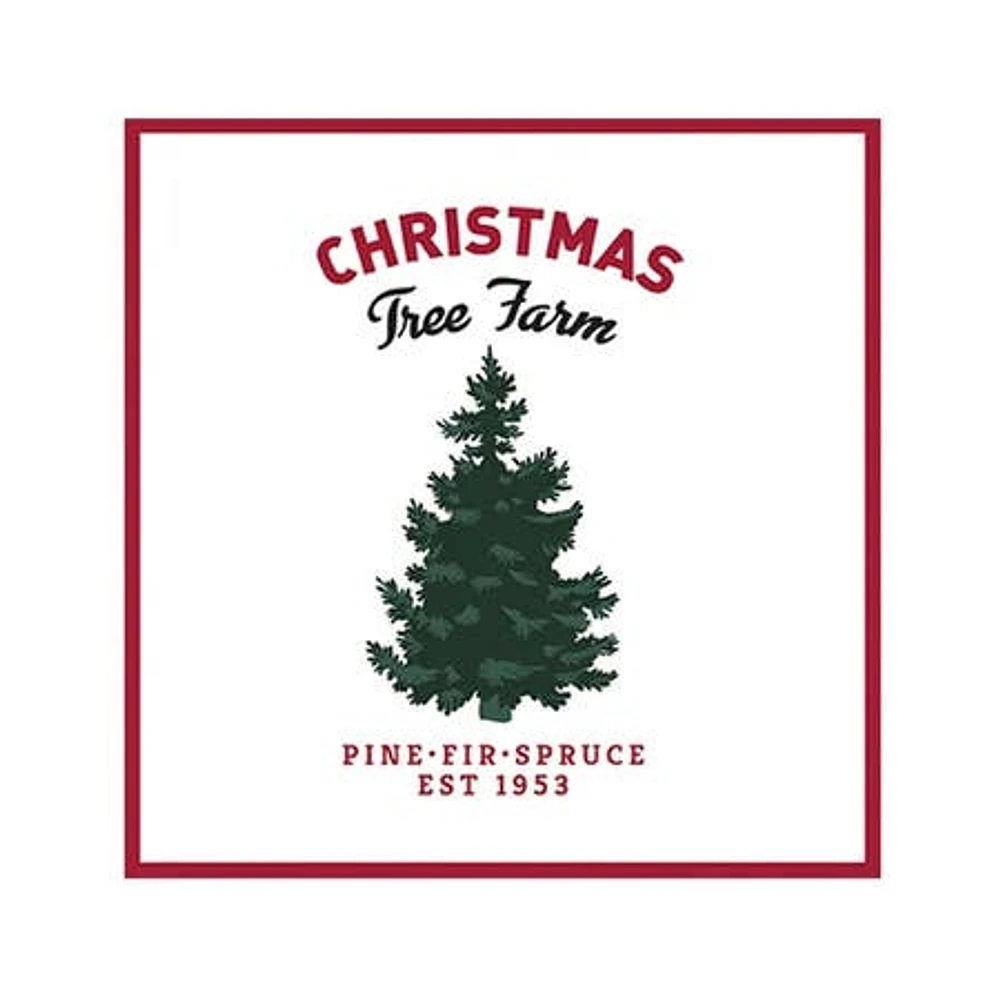 Harman Christmas 3-Ply 'Tree Farm' Paper Napkin - Set of 20