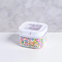 KSP Easy Lock 'Square' Acrylic Canister with Locking Lid ( L