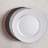 KSP Everyday Charger Plate with Glitter (Black)