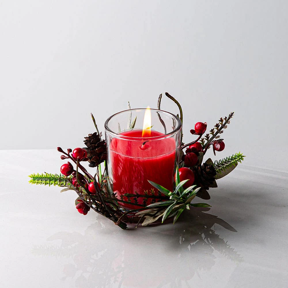 KSP Christmas Favour 'Garland' Unscented Candle 60g