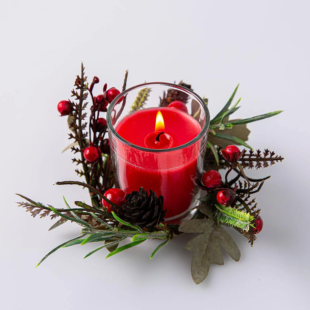 KSP Christmas Favour 'Garland' Unscented Candle 60g