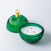 KSP Christmas Bulb 'Eucalyptus Leaves & Patchouli' Scented Candle(Grn)