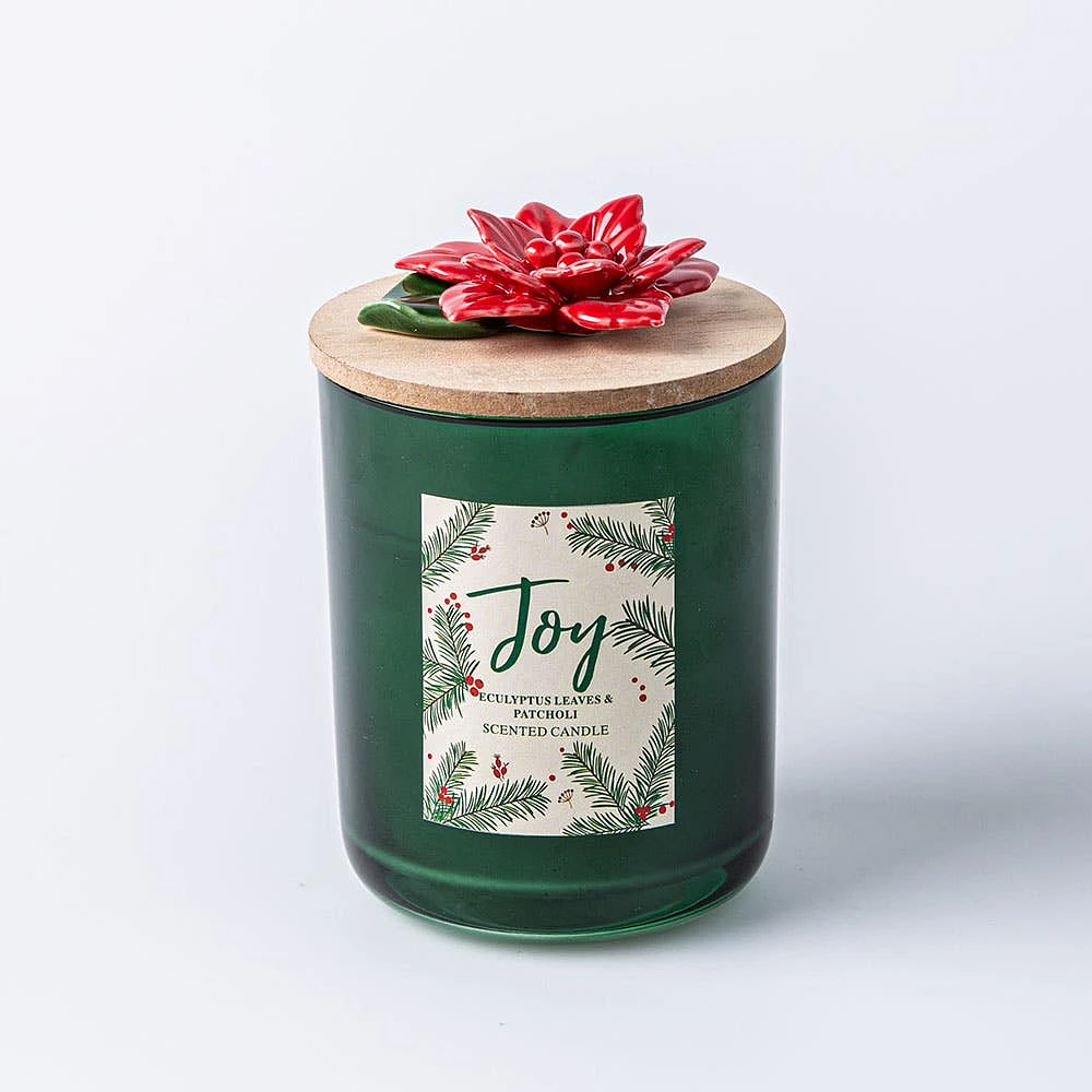 KSP Christmas Joy 'Eucalyptus Leaves & Patchouli' Scented Candle