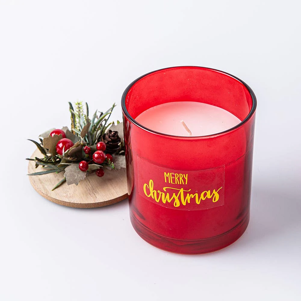 KSP Christmas Merry 'Cinnamon & Vanilla' Scented Candle