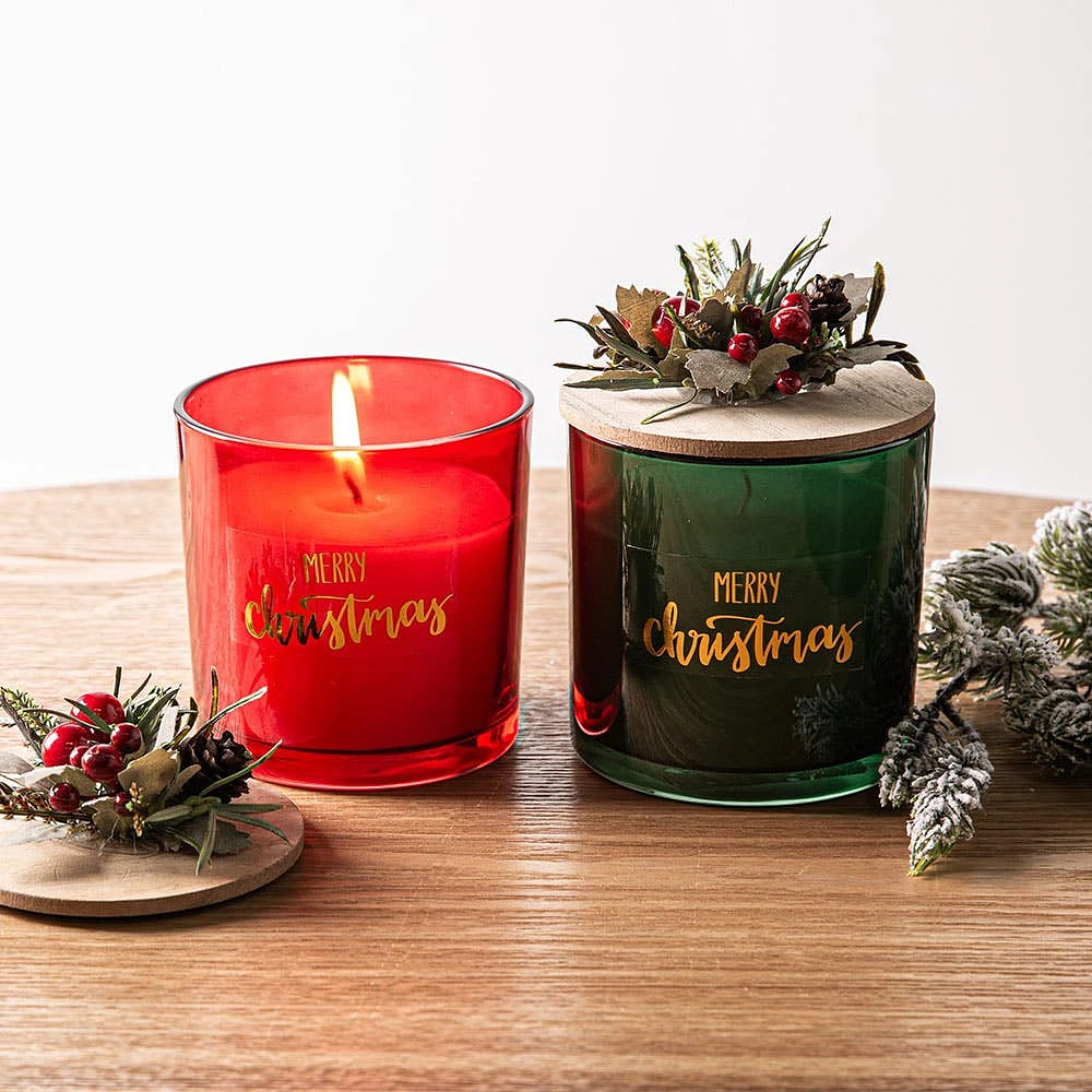 KSP Christmas Merry 'Cinnamon & Vanilla' Scented Candle