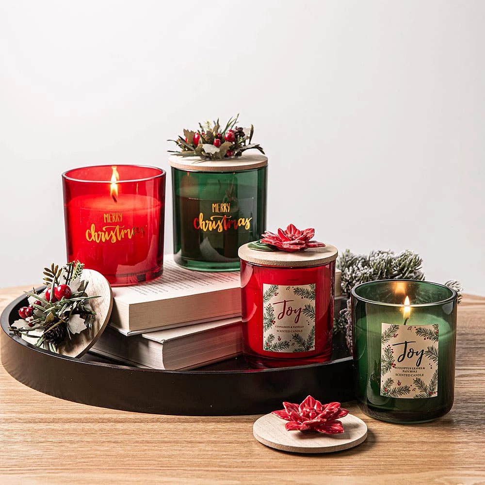 KSP Christmas Merry 'Cinnamon & Vanilla' Scented Candle