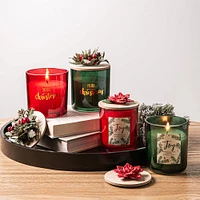 KSP Christmas Merry 'Eucalyptus Leaves & Patchouli' Scented Candle