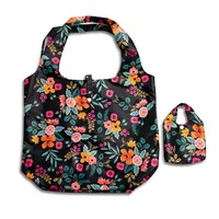 KSP Carry 'Floral' Shopping Bag (Black)