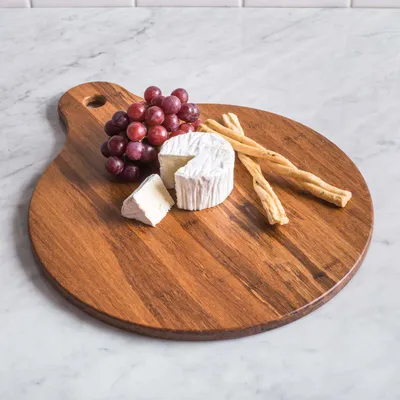 KSP Crushed Bamboo Cutting Board Round (Dark Brown)