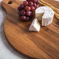 KSP Crushed Bamboo Cutting Board Round (Dark Brown)