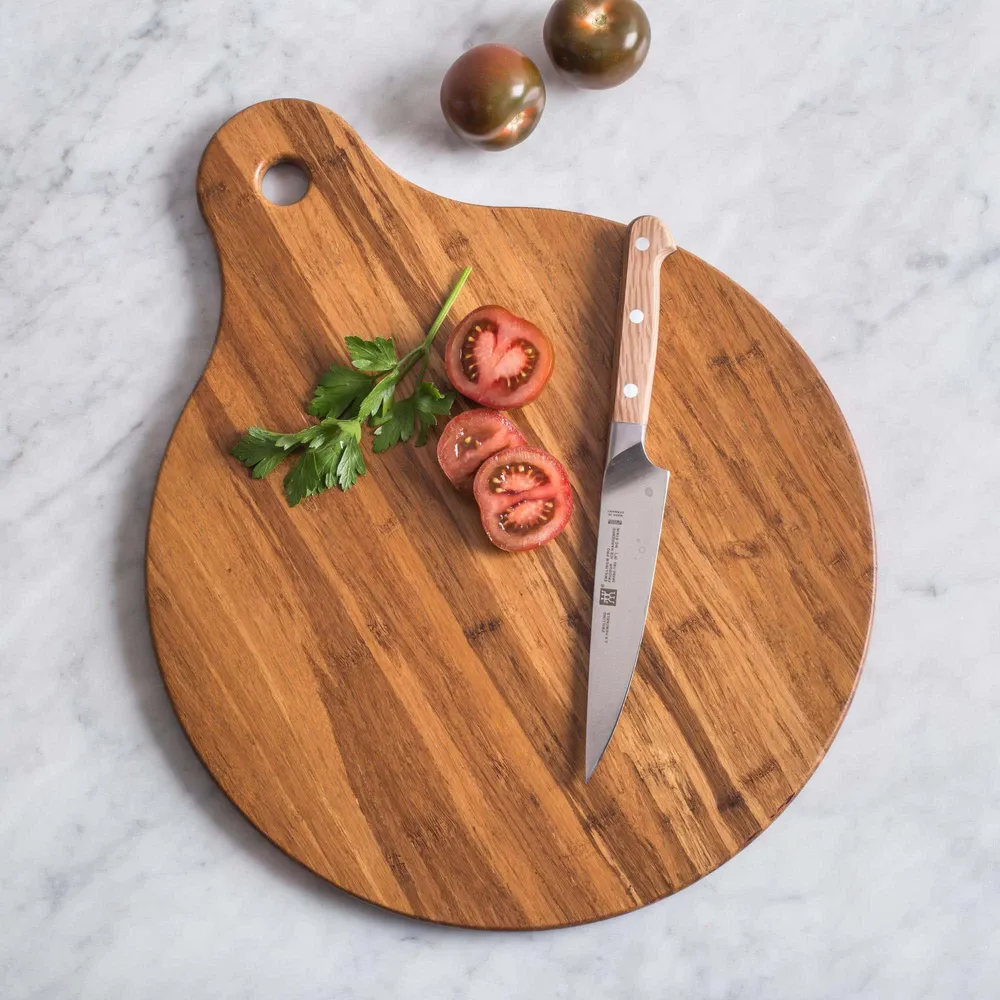 KSP Crushed Bamboo Cutting Board Round (Dark Brown)