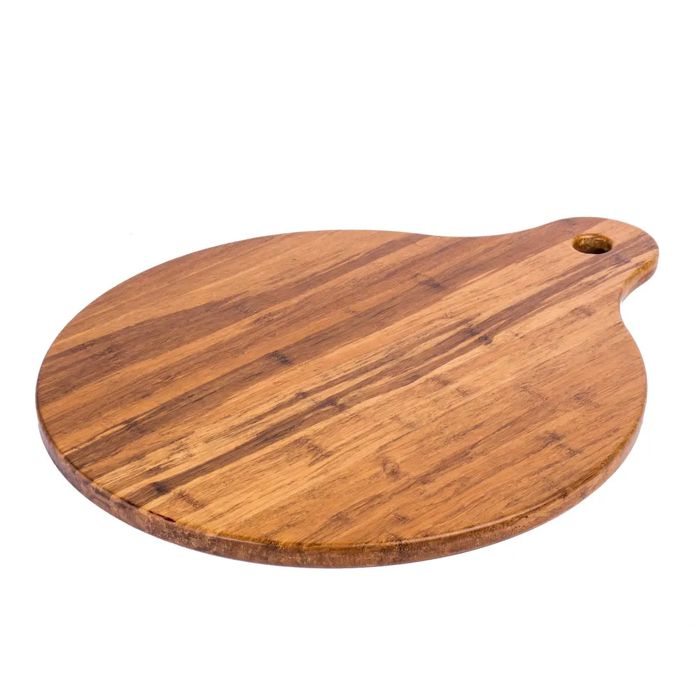 KSP Crushed Bamboo Cutting Board Round (Dark Brown)