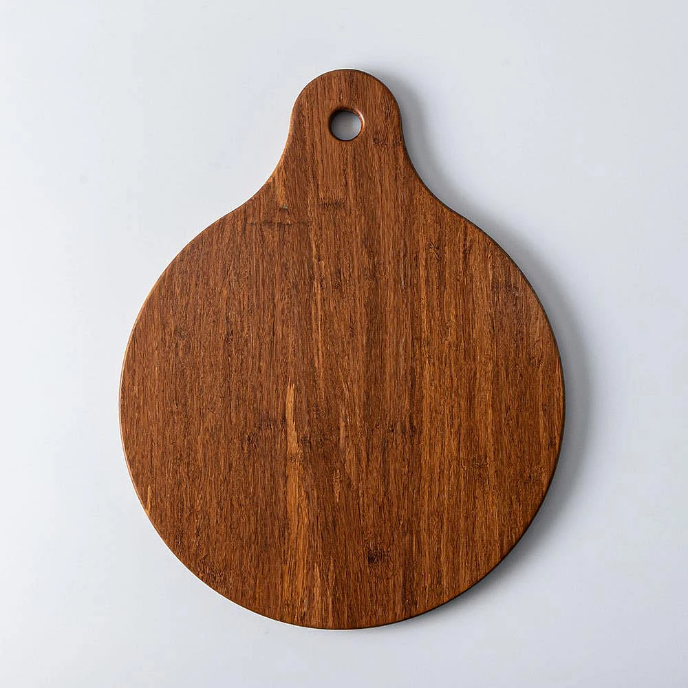 KSP Crushed Bamboo Cutting Board Round (Dark Brown)