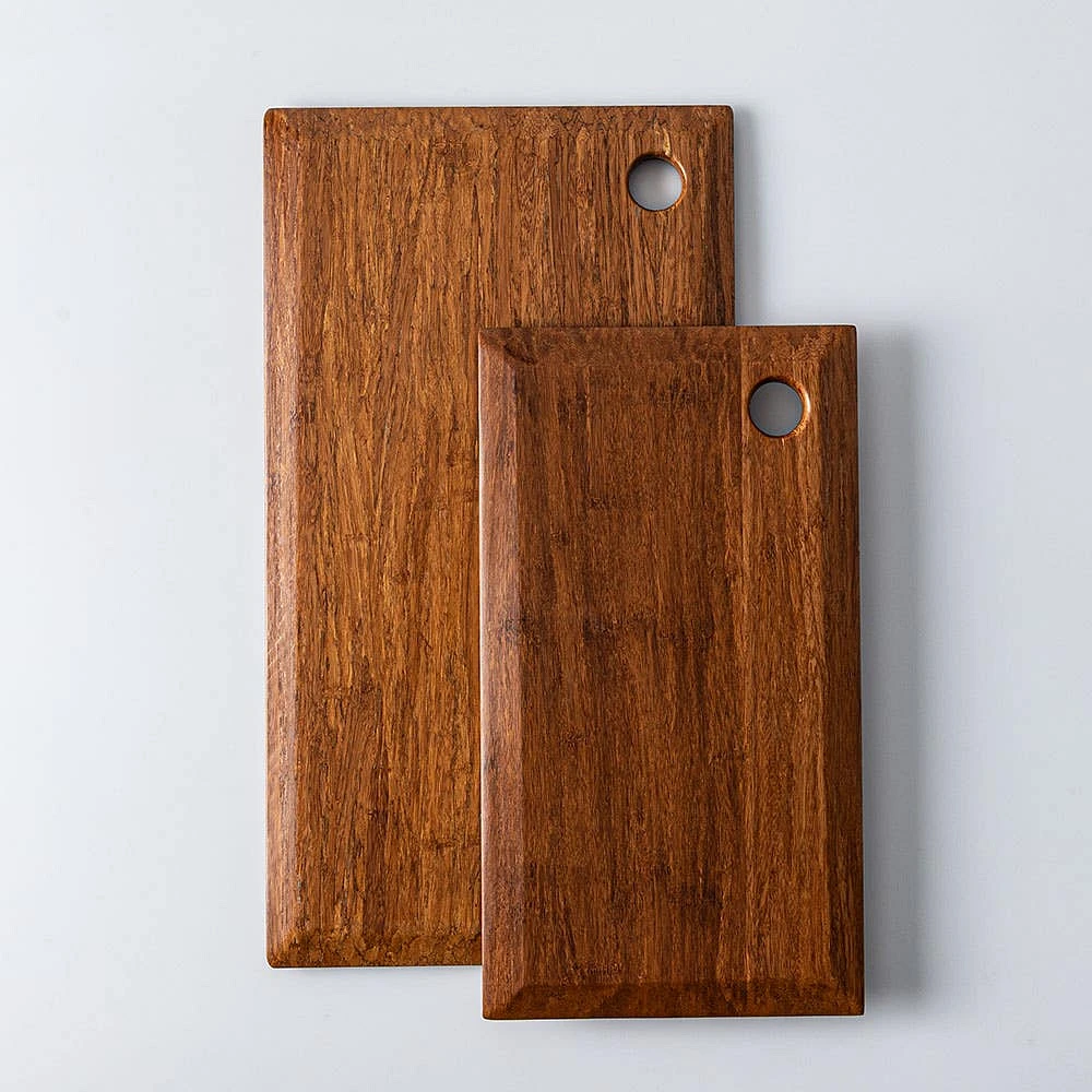 KSP Crushed 'Knife Edge' Bamboo Cutting Board (Dark Brown