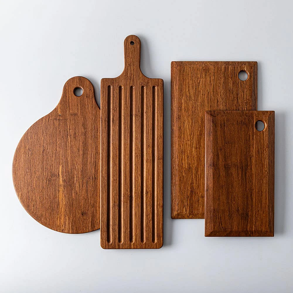 KSP Crushed 'Knife Edge' Bamboo Cutting Board (Dark Brown