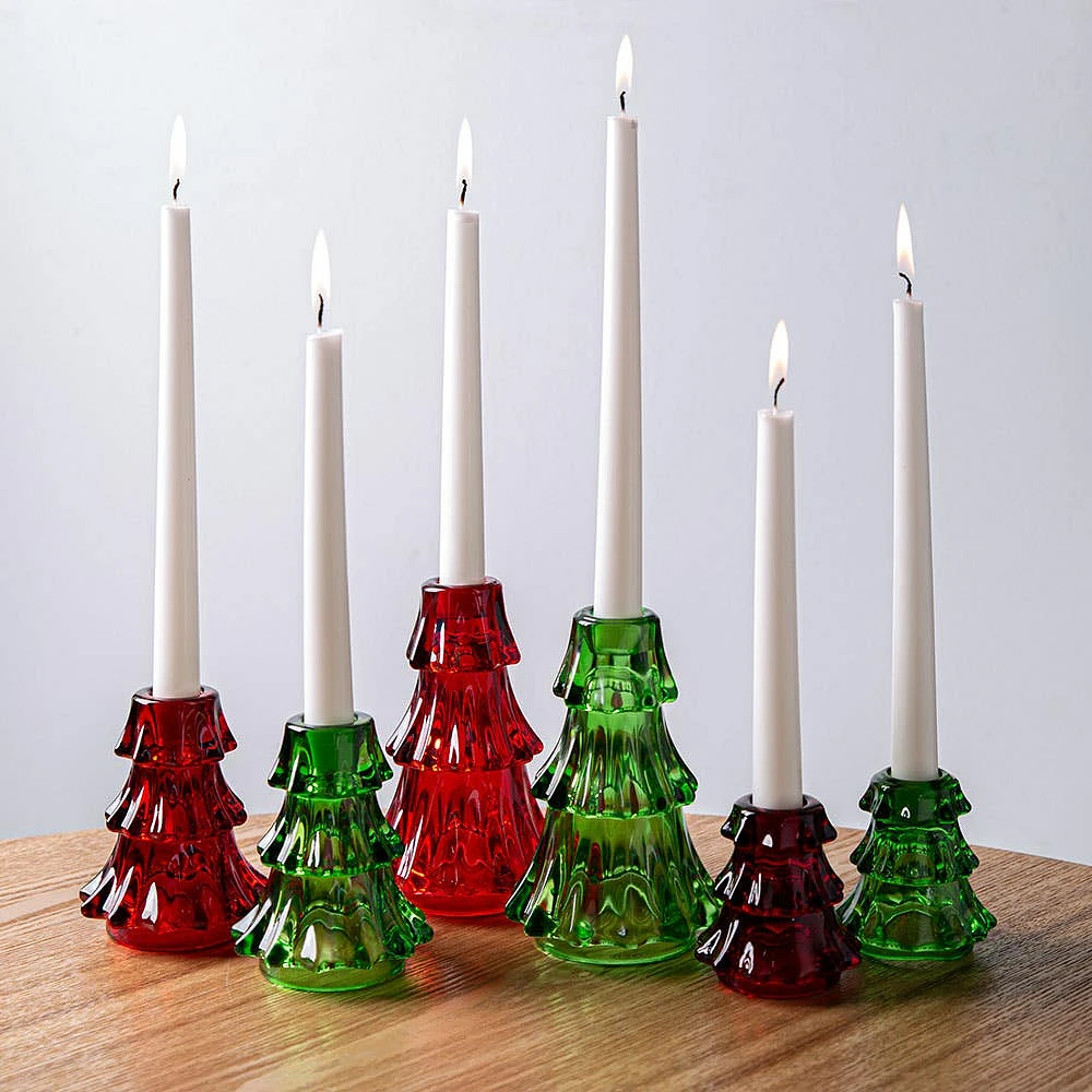 KSP Christmas Flare 'Tree' Taper Candle Holder 7.3x7.5cm