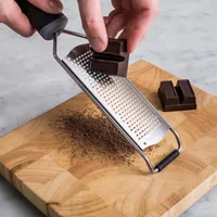 KSP Culinary 'Acid Etched' Hand Grater Fine (Black/Stainless Steel)