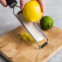 KSP Culinary 'Acid Etched' Hand Grater Fine (Black/Stainless Steel)