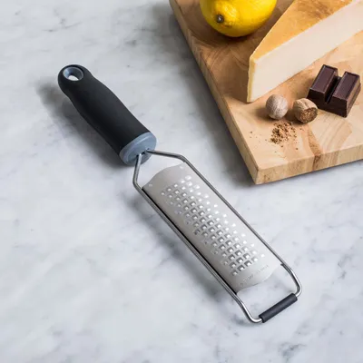 KSP Culinary 'Acid Etched' Hand Grater Medium (Black/Stainless Steel)