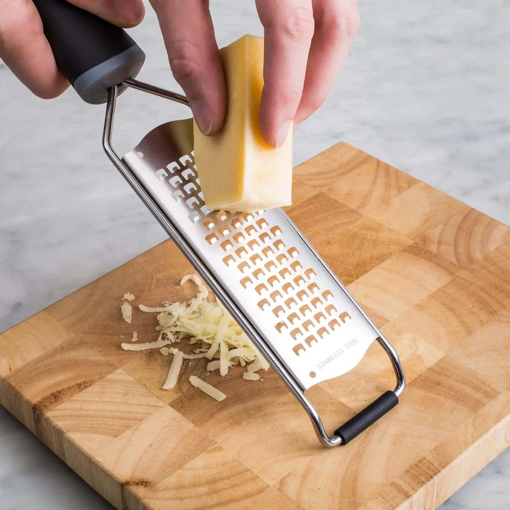 KSP Culinary 'Acid Etched' Hand Grater Medium (Black/Stainless Steel)