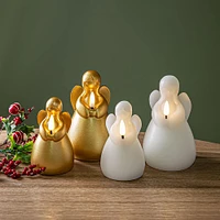 KSP Christmas Delight 'Angel' LED Wax Candle 11.5cm (White)