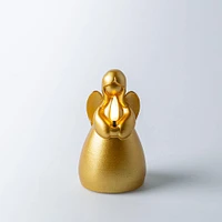 KSP Christmas Delight 'Angel' LED Wax Candle 11.5cm (Gold)