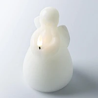 KSP Christmas Delight 'Angel' LED Wax Candle 14.6cm (White)