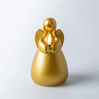 KSP Christmas Delight 'Angel' LED Wax Candle 14.6cm (Gold)