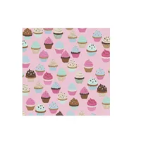 Harman 3-Ply 'Cupcake' Paper Napkin (Pink)