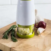 KSP Chef's Mate Mini Rotating Food Chopper (White/Green)