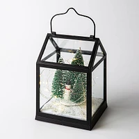 KSP Christmas Glow 'Snowman' LED Lantern (Black)