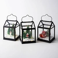 KSP Christmas Glow 'Snowman' LED Lantern (Black)