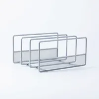 KSP Mesh Divided Pan-Board Rack (Silver) 25.5 x 22 x 13 cm