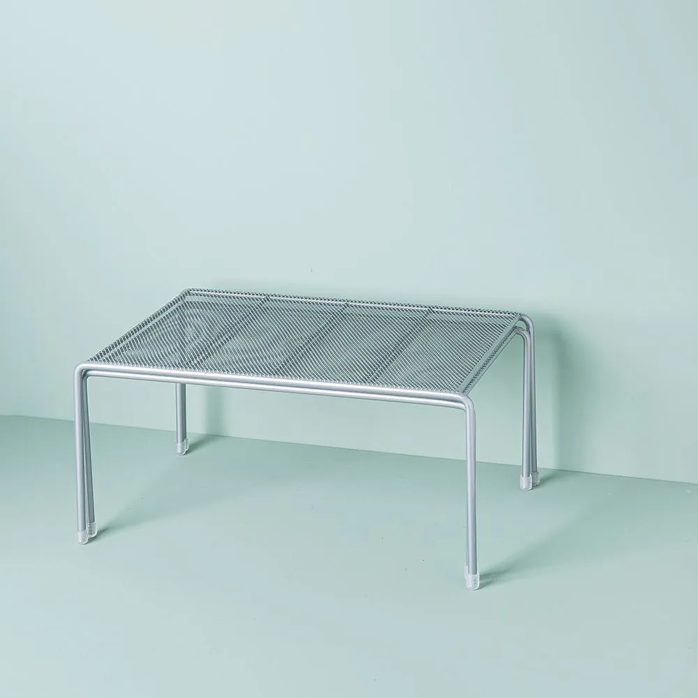 KSP Mesh Expandable Kitchen Shelf (Silver) 34 x 15 x 23 cm