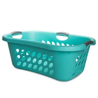 Sterilite Bushel Ultra Plastic Laundry Basket Hip 1.25 bushel (Aqua)