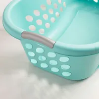 Sterilite Bushel Ultra Plastic Laundry Basket Hip 1.25 bushel (Aqua)
