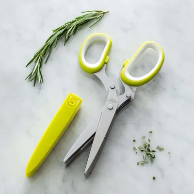 KSP Snip-It Herb Scissor with Sheath (Green/Stainless Steel)