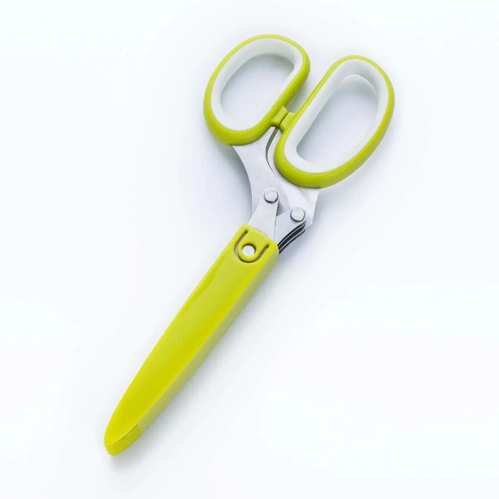KSP Snip-It Herb Scissor with Sheath (Green/Stainless Steel)