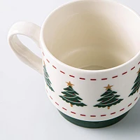 KSP Christmas Tradition 'Gingerbread & Tree' Ceramic Mug - Set of 2