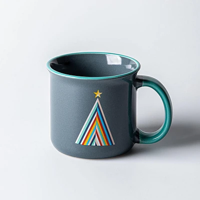 KSP Christmas Camper Mug 'Rainbow Tree' Ceramic Mug