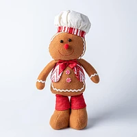 KSP Christmas Gingerbread 'Chef' Standing Fabric Figurine 14"