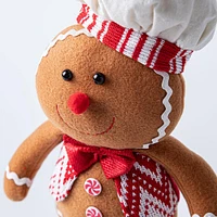 KSP Christmas Gingerbread 'Chef' Standing Fabric Figurine 14"