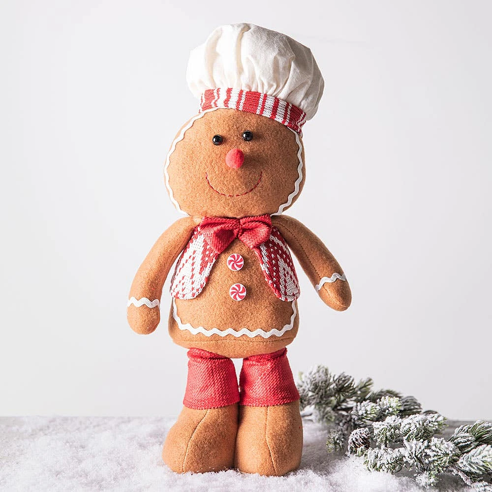 KSP Christmas Gingerbread 'Chef' Standing Fabric Figurine 14"