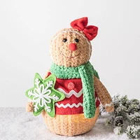 KSP Christmas Gingerbread 'Girl' LED Fabric Figurine 9.5"